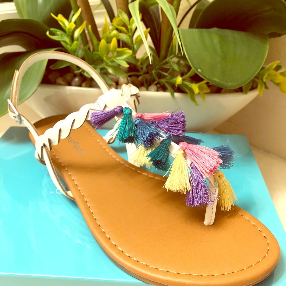 Tassel Strappy Sandals